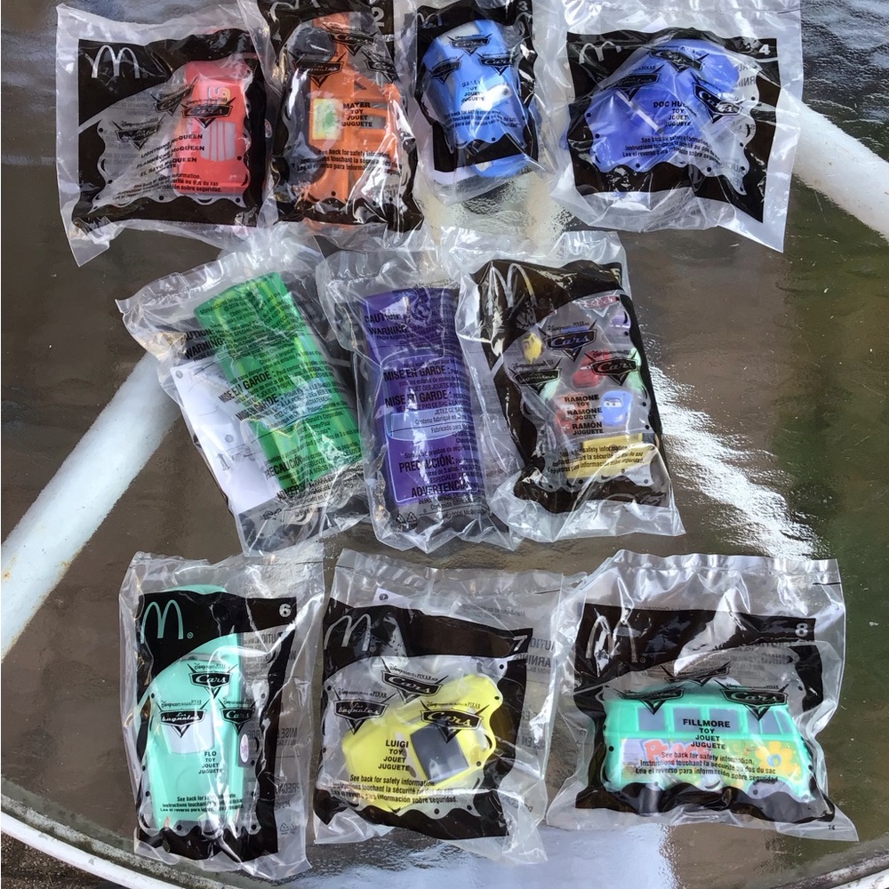 McDonald's Toy Collection - Disney cars Pixar FULL NEW SET